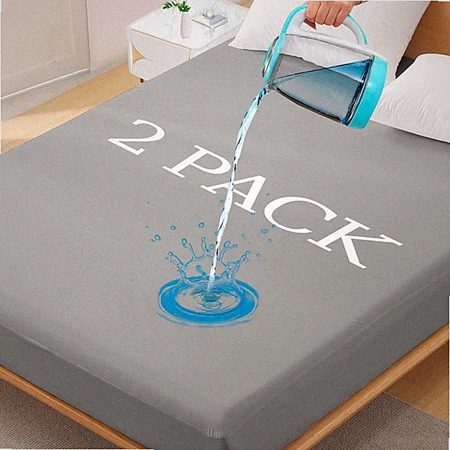 2 Pack King Premium Waterproof Mattress Protector