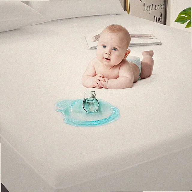 2 Pack Queen Mattress Protector Waterproof, Breathable & Noiseless Waterproof Ma