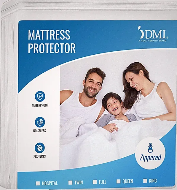 Bed Cover Twin Full Size Fitted Sheet Zippered Plastic Mattress Waterproof Prote