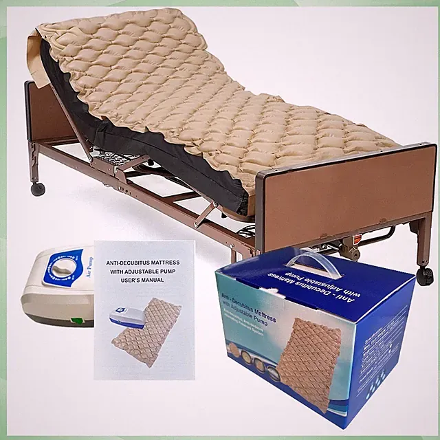 Hospital Bed Alternating Air Pressure Mattress Pad Quiet Pump Relieve Bedsore