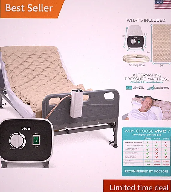 Hospital-Grade Waterproof Mattress Topper with Advanced Pressure Relief Features