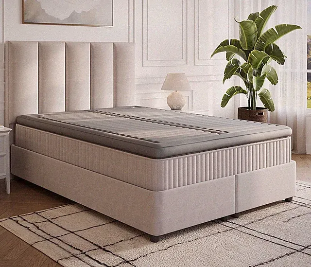 King Size 4" Air Mattress Topper with Adjustable Support & Quick Pump