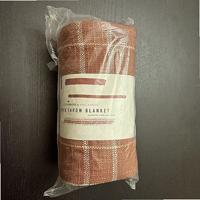 Little Korboose by April Nemeth Woven Throw Blanket 100% Cotton 50 x 60 New