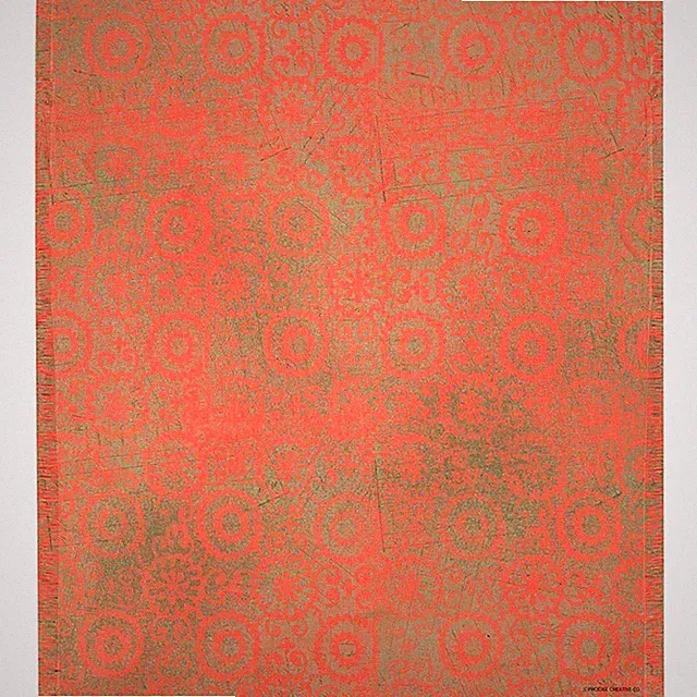 Made in USA Decorative Throw Blanket Aviary Abstract Feather 50x60" NEW - A6360