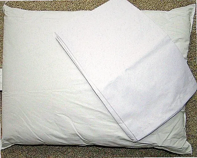 PRO-TECH Vinyl Covered Standard Size Pillow 19" x 25" w/White Pillowcase