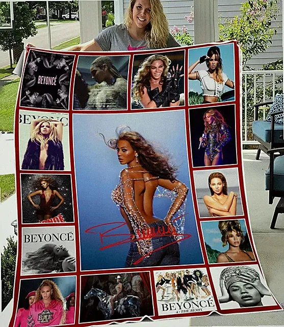 R&B Music Diva Style Flannel Blanket Celebrity Inspired Cozy Throw
