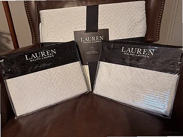Ralph Lauren KAIA KING Coverlet Set Sage Chevron Matelassé With Shams 3 Piece