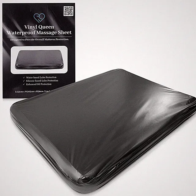 Vinyl Fitted Waterproof Sheet Queen Size Mattress Protector for Bed Wetting
