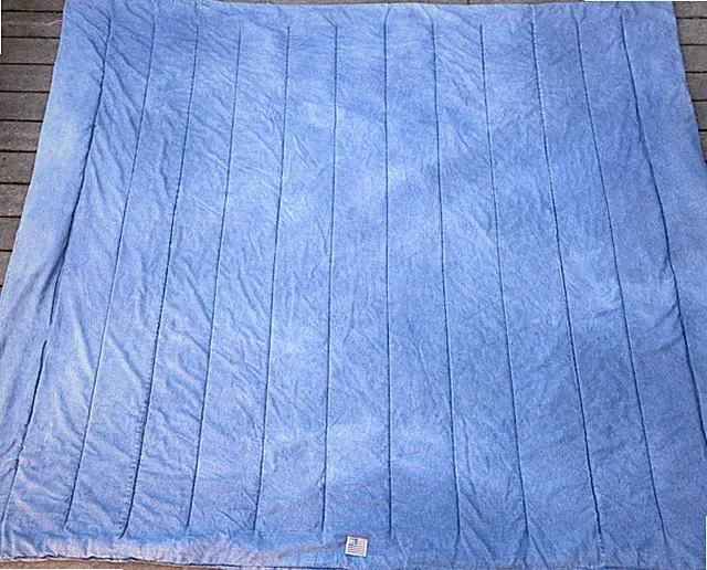 Vtg Ralph Lauren Denim Jean Windward King Sz Comforter-Bed Spread Pet/Smoke Free