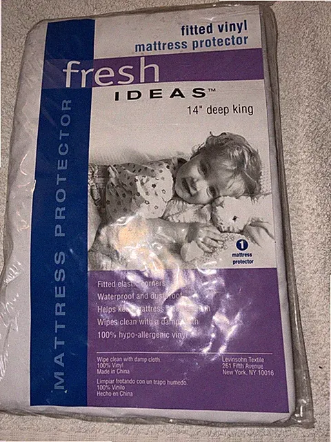 Waterproof Mattress Protector 100% Vinyl 14 Inch Deep King