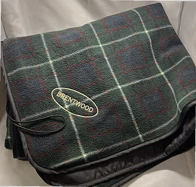 Waterproof Outdoor Tartan Blanket 50" x 60" Brentwood TN CA Logo