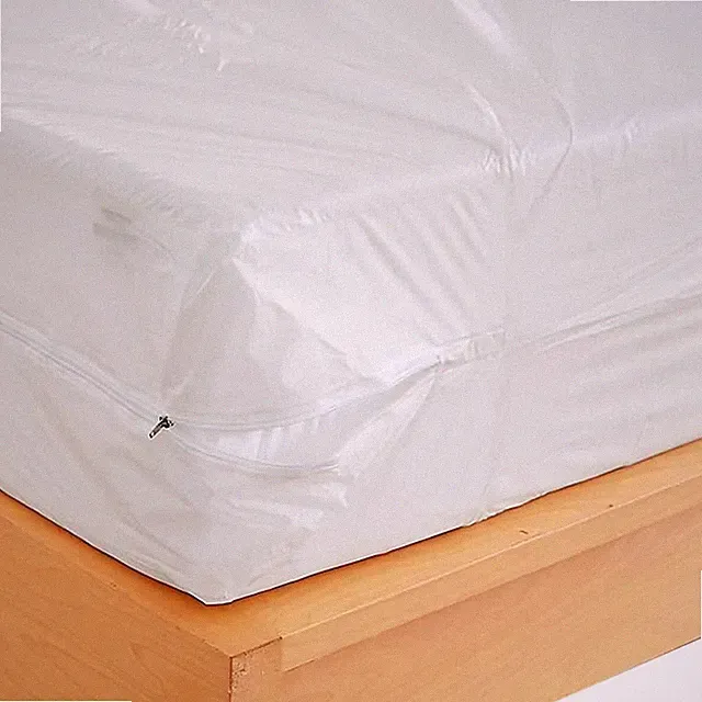 Waterproof Zippered Plastic Mattress Protector Encasement Bed Cover, King Size